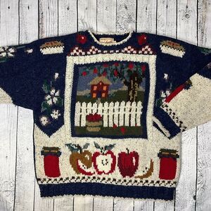 VINTAGE WOOLRICH Hand Knit Wool Blend Sweater